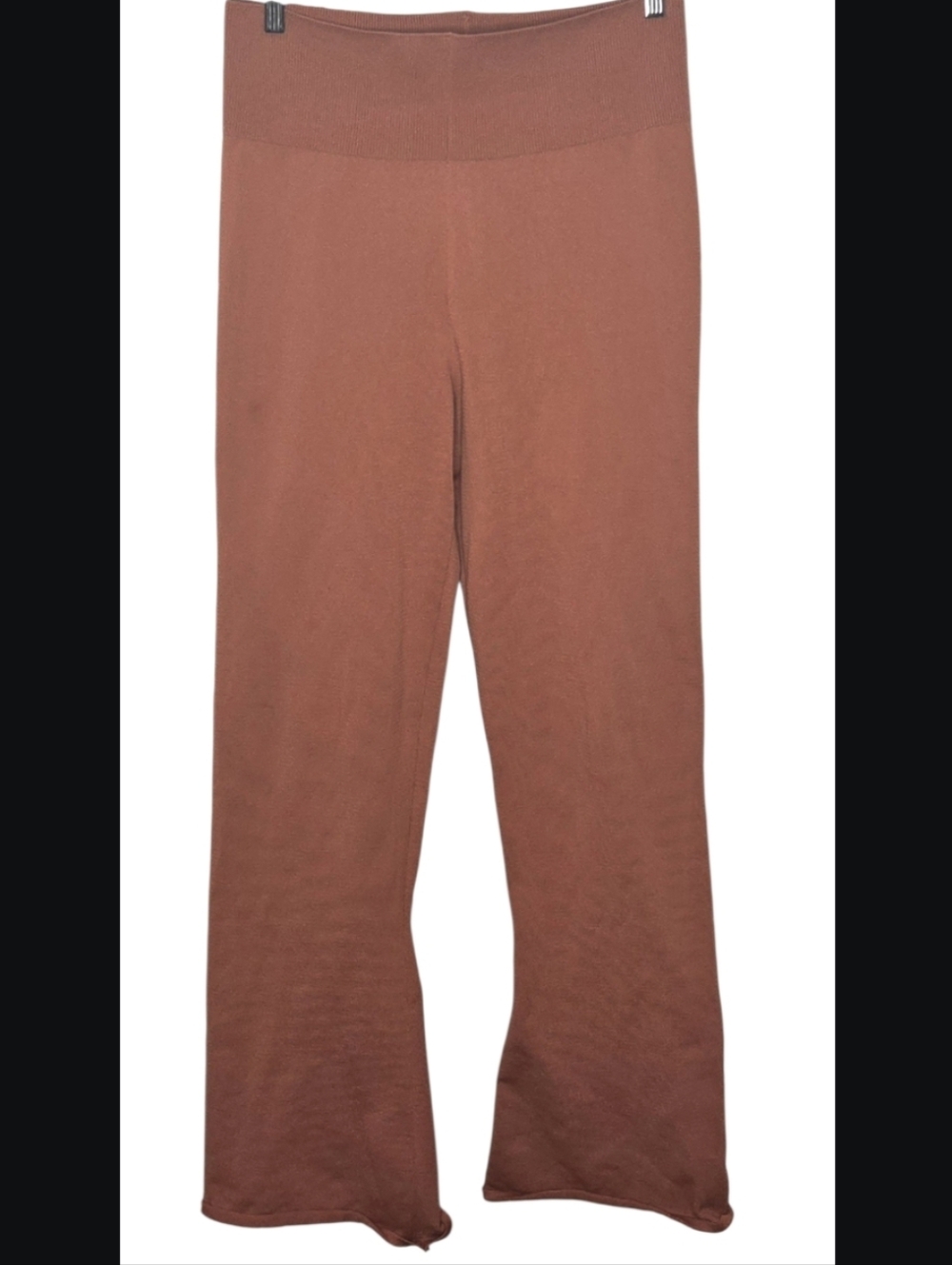 Nike Chill Knit Flared Pants Leggings Burnt Orange Size L